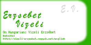 erzsebet vizeli business card